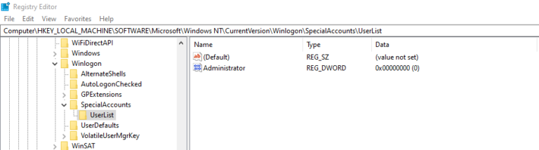 How to Hide a User Account in Windows